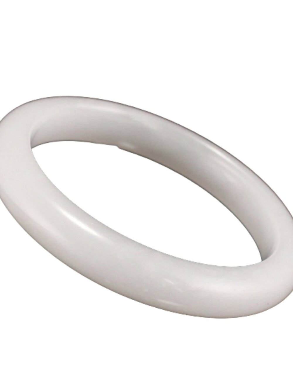 Natural Tianshan Jade Bangle 41g 59mm ID White Quartzite Stone Bracelet J019